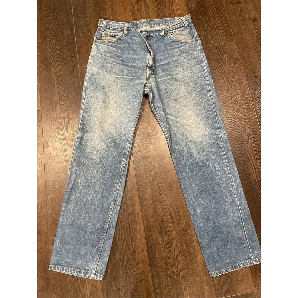 Vintage Levi’s 509 Orange Tab Men’s Denim 36 x 32 Jeans; Made In USA Medium Wash